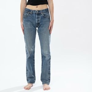 vintage Levi 501s with a button fly